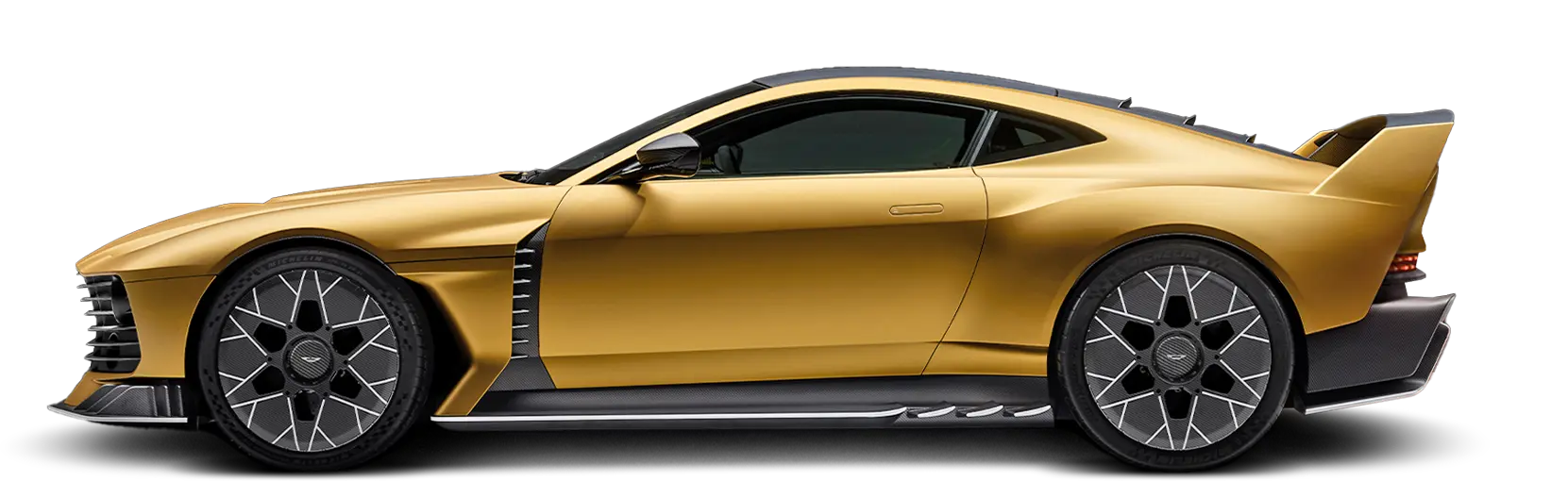 Aston Martin Valiant senza sfondo vista laterale